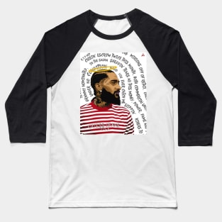 NIPSEY HUSSLE Baseball T-Shirt